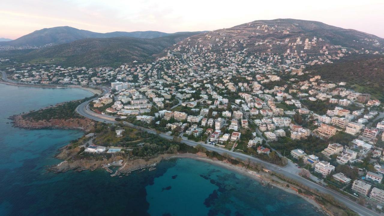 Saronida Summer Studio With Breathtaking View Lagonisi Dış mekan fotoğraf